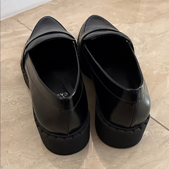 Vince Camuto Black Leather Loafers - Picture 2 of 4